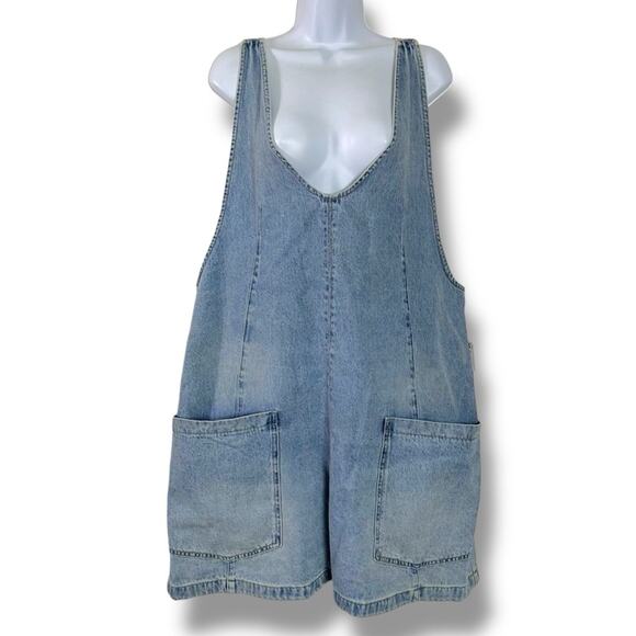 Free People High Roller Skirtall in Follow Your Heart Light Blue Size XL NWT - Picture 8 of 15